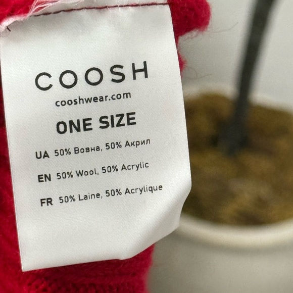 Red Wool Blend Knit Set - Picture 3 of 4